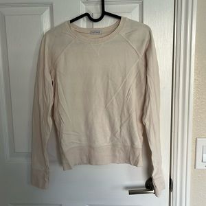 Topshop Basic Long Sleeve Cream Color